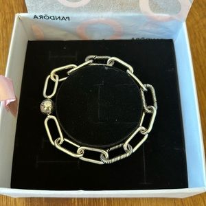 Pandora ME link chain sterling silver bracelet